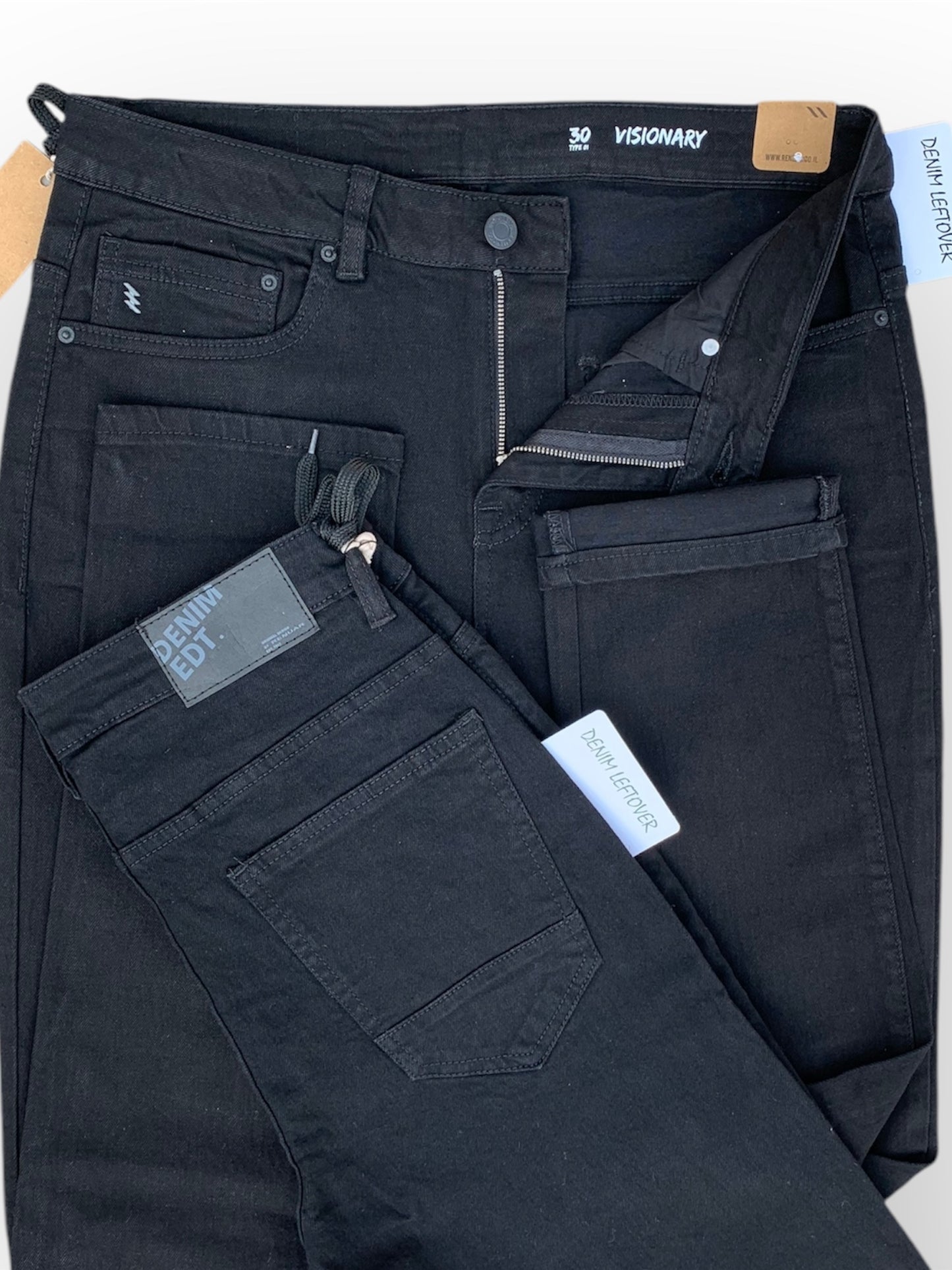Men's Skinny Fit Black Jeans DL4342