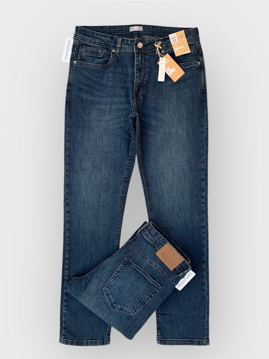 Men's Straight Fit Vintage Dark Blue Jean DL4346