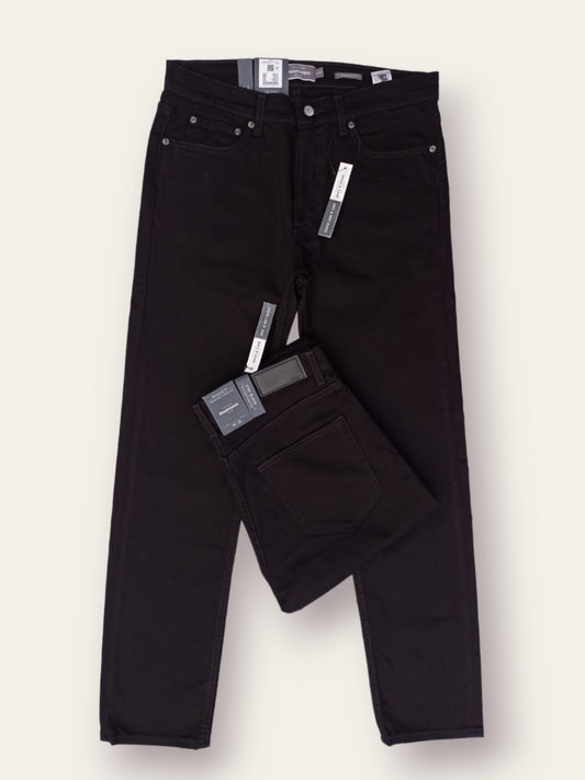 Men's Regular Fit Jet Black Jeans DL4088