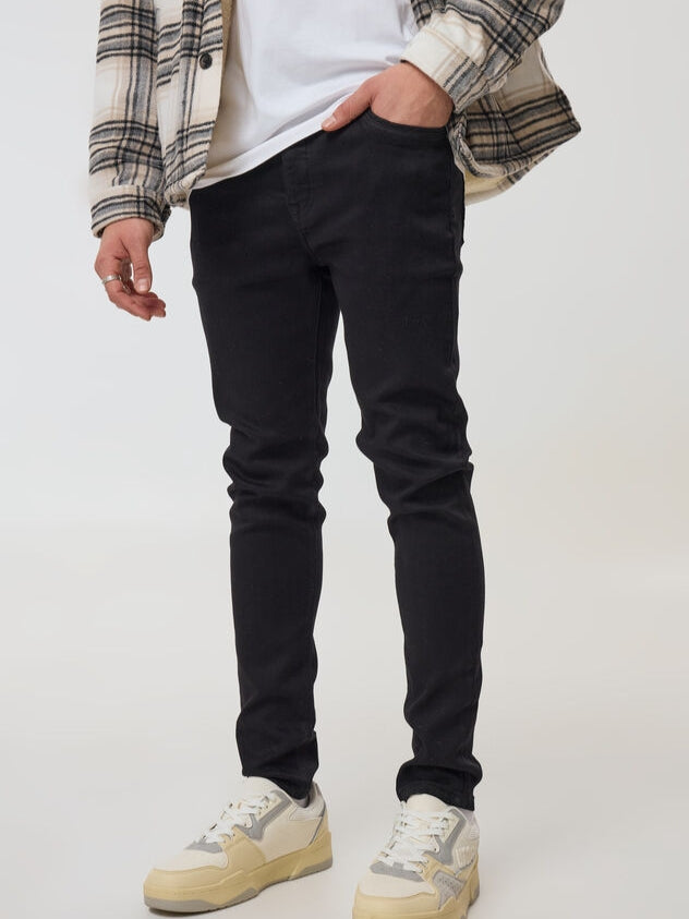 Men's Skinny Fit Black Jeans DL4342
