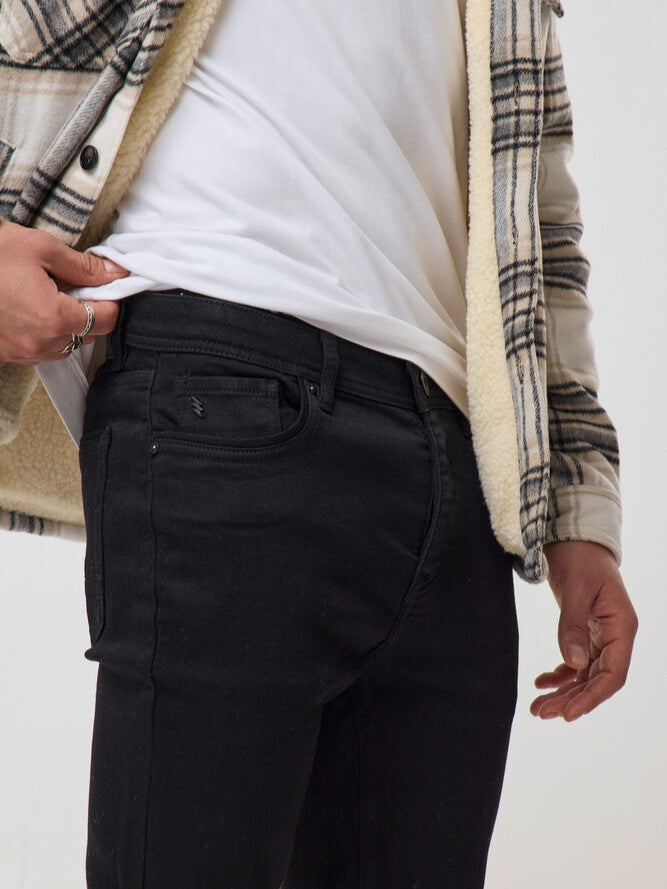 Men's Skinny Fit Black Jeans DL4342
