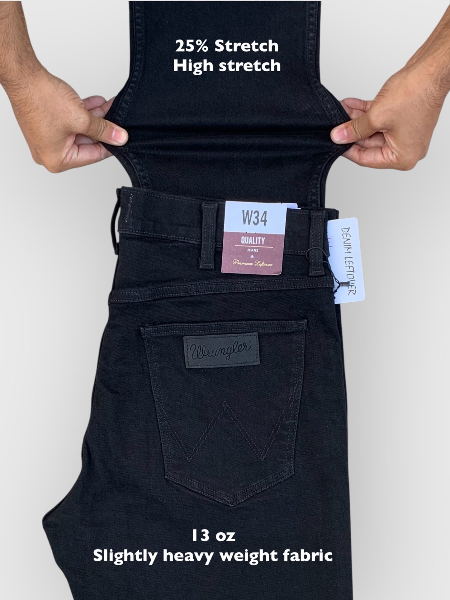 Men's Slim Fit Black Jean DL4373