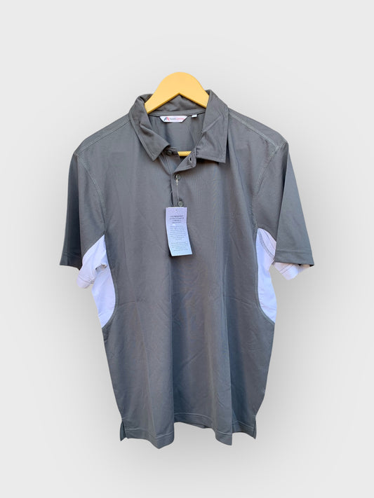 Men's Half Sleeve Light Grey Polo Shirt DLT391