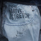Men's Skinny Fit Vintage Blue Black Jeans DL4294