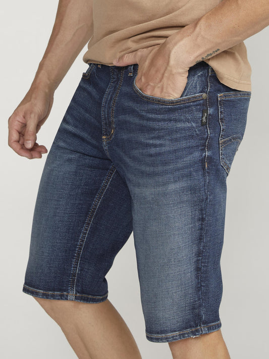 Men's Regular Fit Medium Blue Denim Short (DL4244)