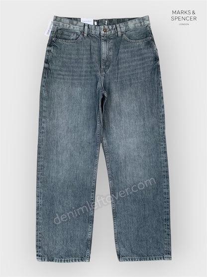 Men's Baggy Fit Grey Jean DL4413 (Non Stretch)