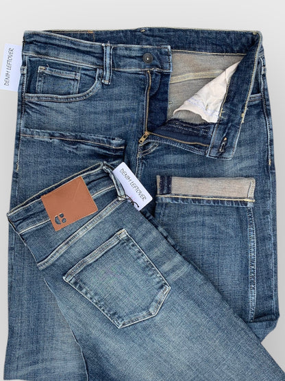 Men's Straight Fit Vintage Medium Blue Jean DL4334)