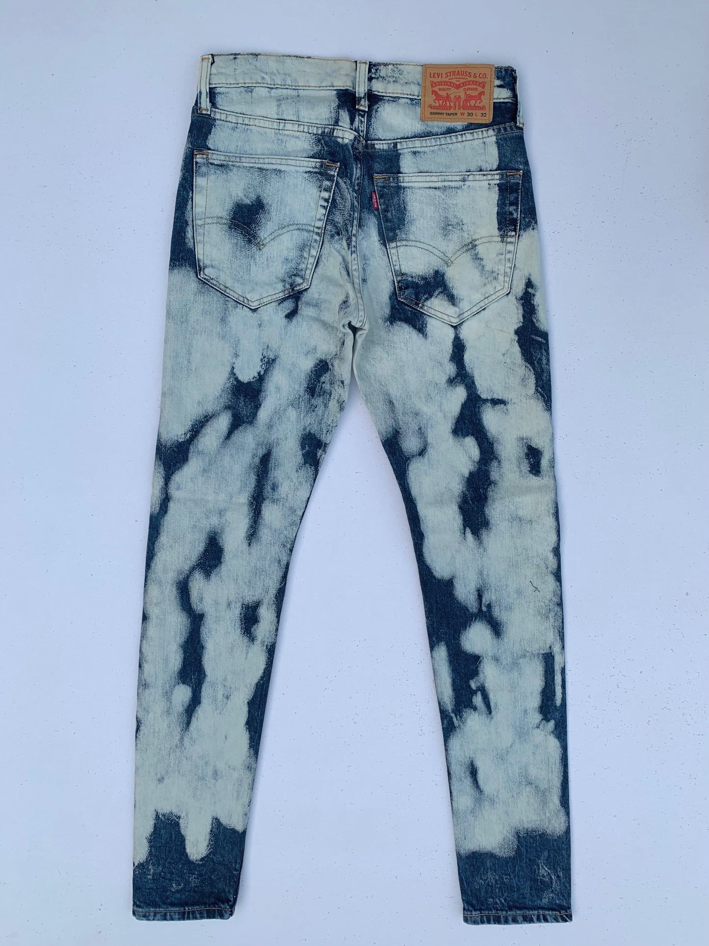Men's Skinny Fit Blue White Vintage Jean DL4178
