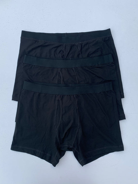 3 Pack Super Soft Boxers - Black DLB384