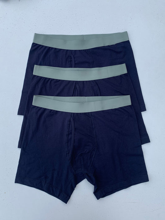 3 Pack Super Soft Boxers - Navy DLB385