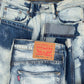 Men's Skinny Fit Blue White Vintage Jean DL4178
