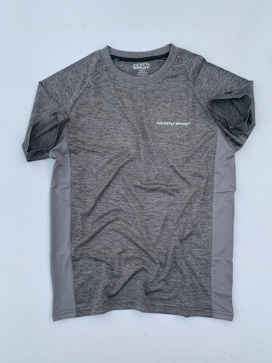 Men's Half Sleeve Grey T-Shirts DLT387