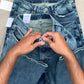 Men's Slim Fit Random Medium Blue Jean DL4473 (Minor Fault)