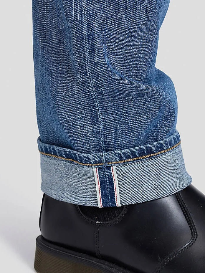 Men's Straight Fit Light Blue Selvedge Denim Jean DL4475