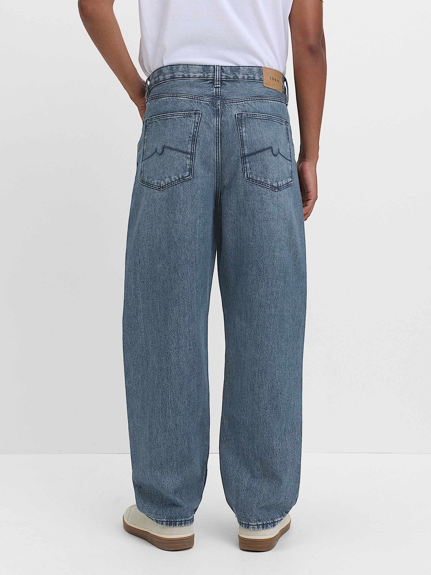 Men's Baggy Fit Grey Jean DL4413 (Non Stretch)