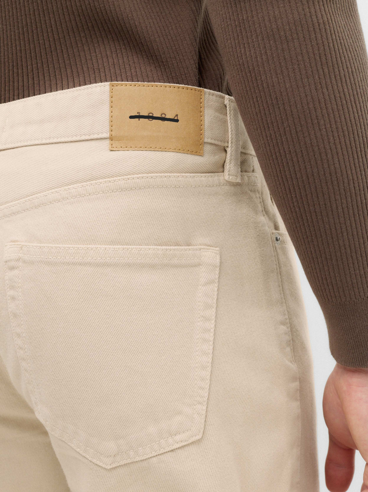 Men's Relaxed Fit Light Beige Jean DL4481 (Non Stretch)