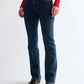Women's Slim Bootcut Fit Dark Blue Jean DLW391