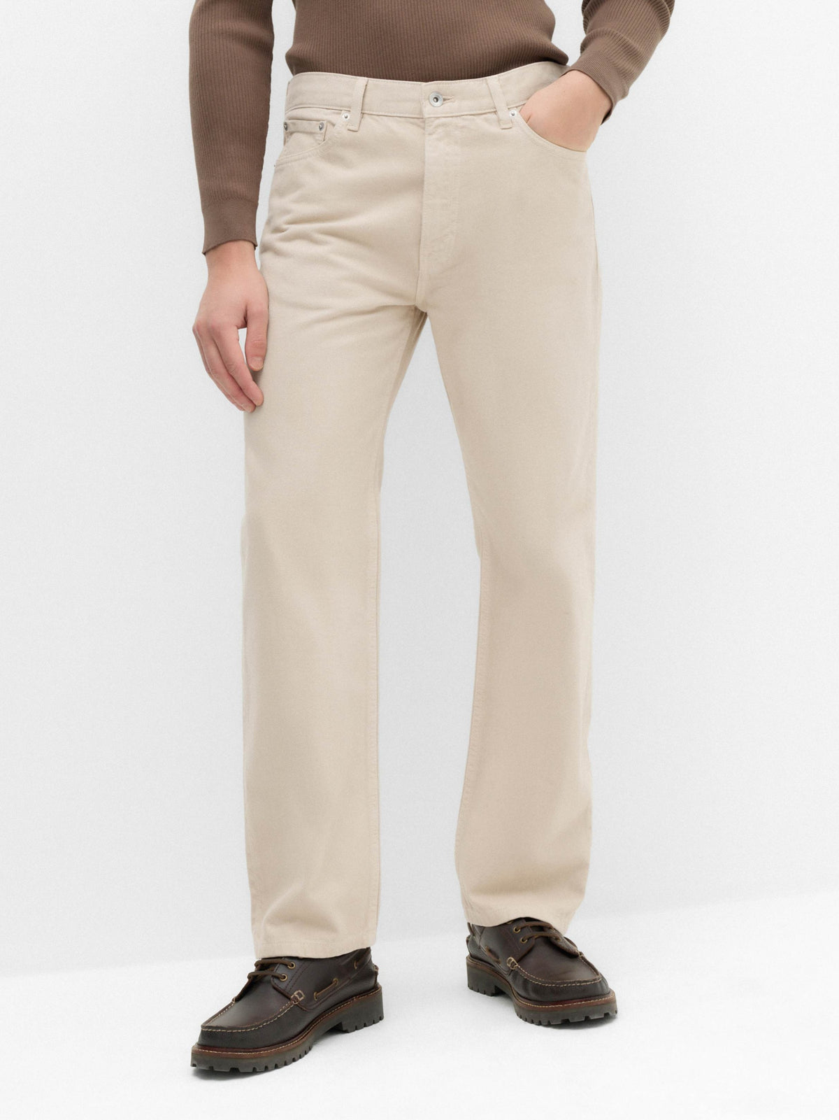 Men's Relaxed Fit Light Beige Jean DL4481 (Non Stretch)