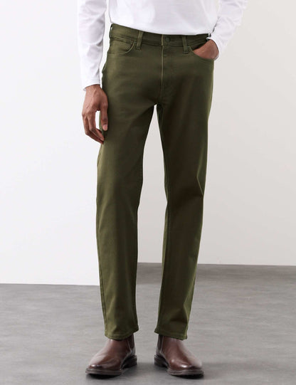 Men's Straight Fit Olive Green Jean DL4399