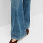 Women's Flare Wide Leg Fit Medium Blue Jean DLW384