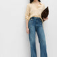 Women's Flare Wide Leg Fit Medium Blue Jean DLW384