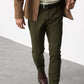 Men's Slim Fit Olive Green Jean DL4385
