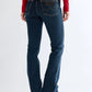 Women's Slim Bootcut Fit Dark Blue Jean DLW391
