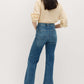 Women's Flare Wide Leg Fit Medium Blue Jean DLW384