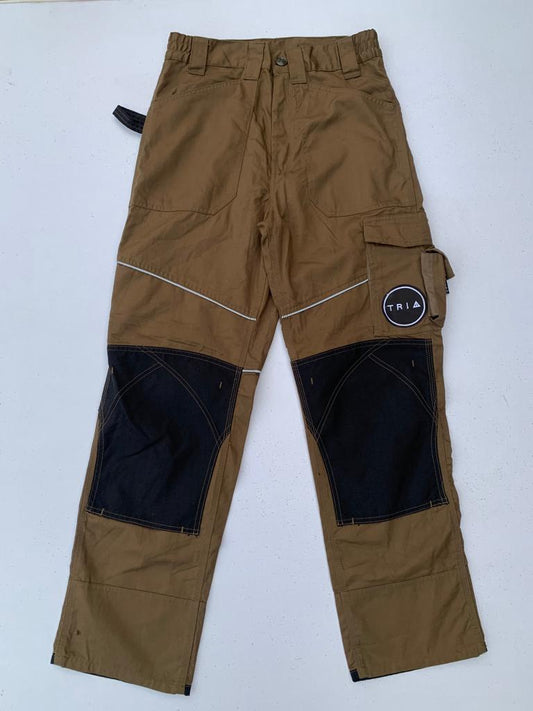Stylish 8 Pockets Straight Fit Dark Brown Trouser DLT0390
