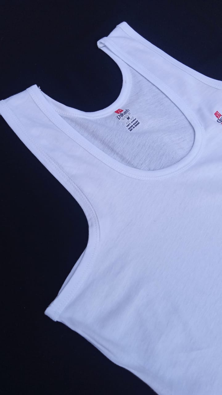 3 Pack Super Soft Sleeveless Undershirts | White - DLU380