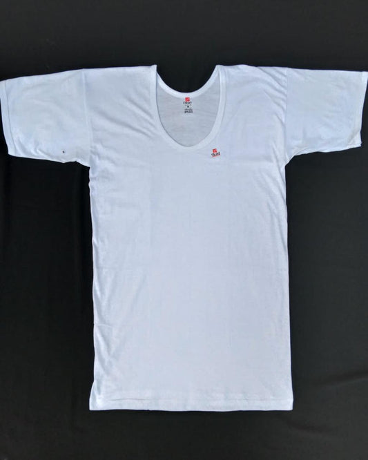 3 Pack Super Soft Half Sleeves Undershirts | White - DLU381