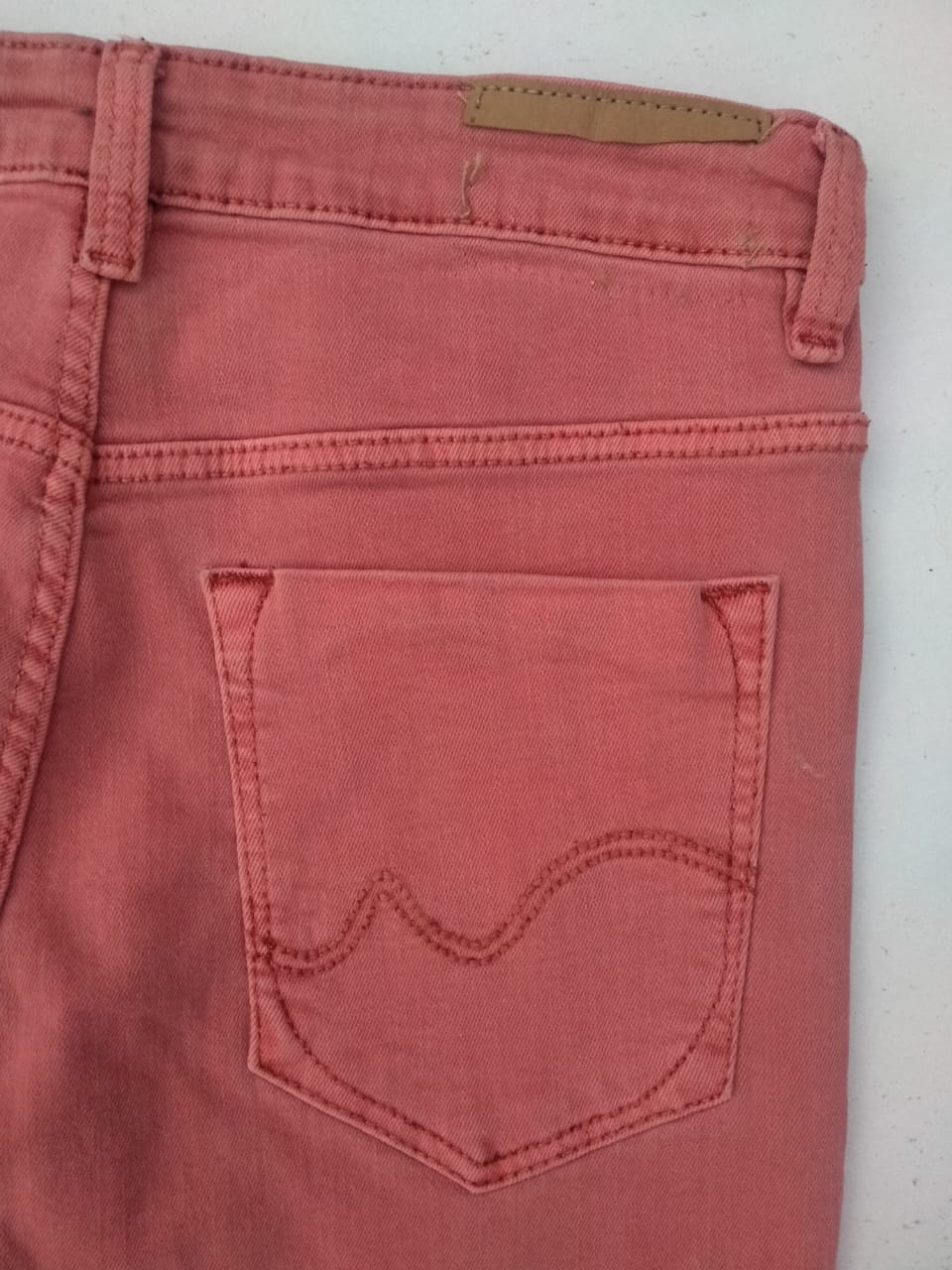 Women's Skinny Super Stretch Peach Color DL4149