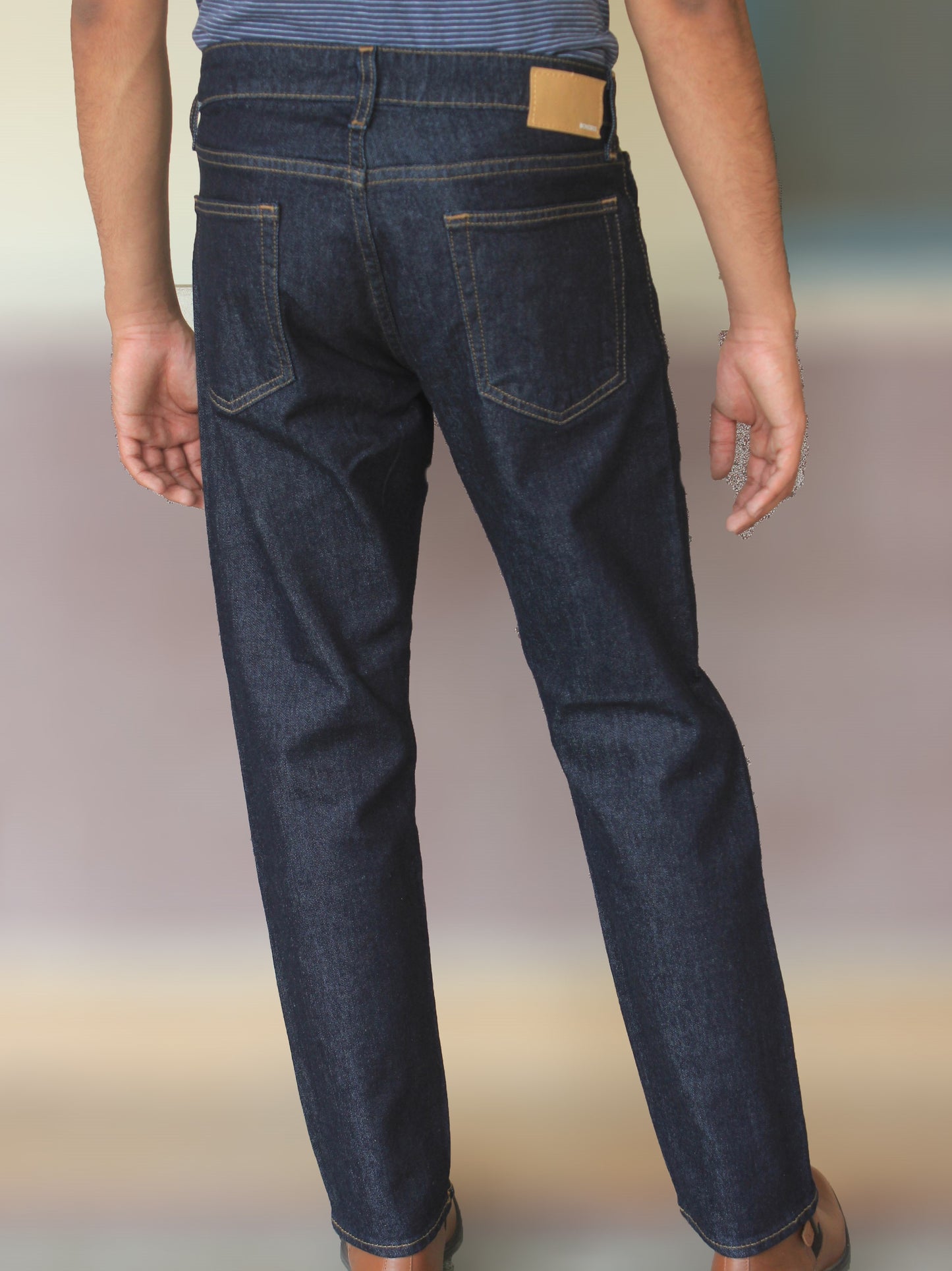 Men's Slim Fit Jeans Original Denim Blue DL4126