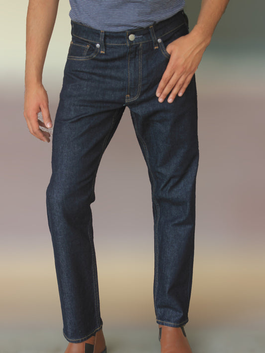 Men's Slim Fit Jeans Original Denim Blue DL4126