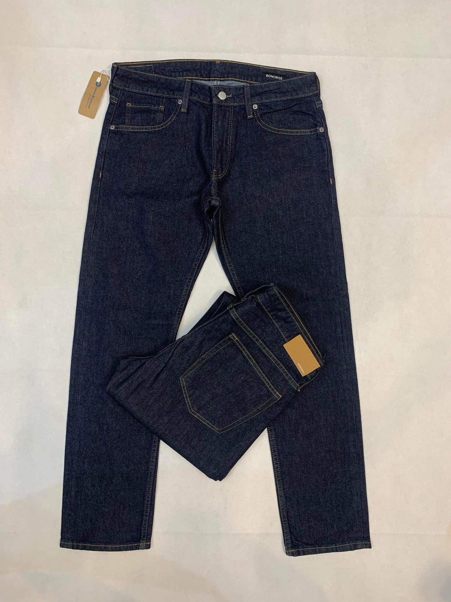 Men's Slim Fit Jeans Original Denim Blue DL4126